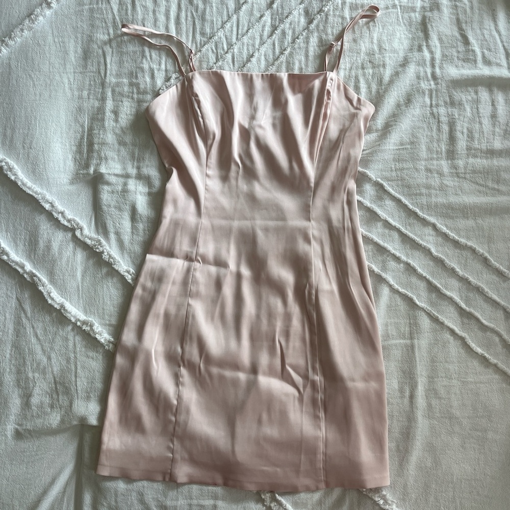 Aritzia Sunday Best Pink mini dress with adjustable straps